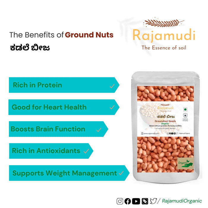 Organic Ground nuts | Rajamudi Organics
