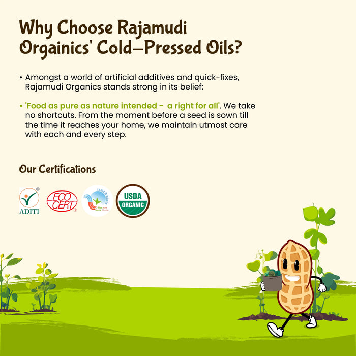 Rajamudi, cold pressed oils, groundnut out, organic oils, cooking oil, healthy cooking oil, rajamudi wood pressed ground nut oil, food item, coldpressed groundnut oil, groundnut oils, cooking oils