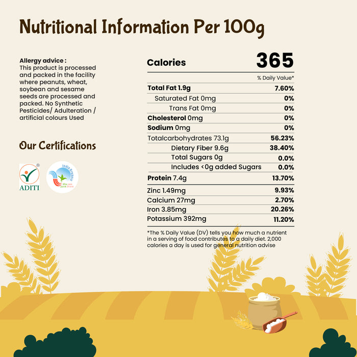 Organic Wheat Flour Khapli / Jave Godhi Hittu By Rajamudi Organics