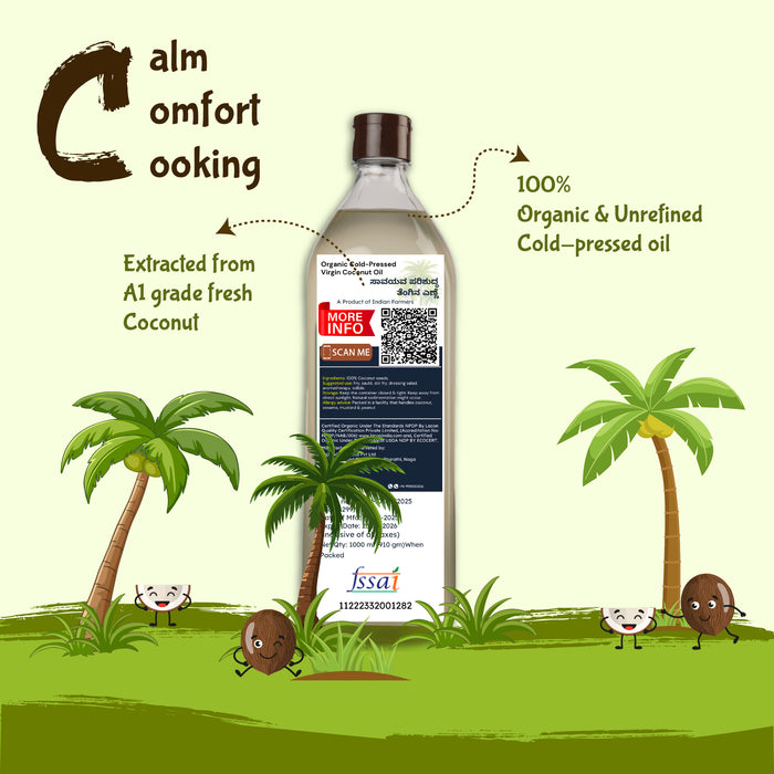 Organic Cold-Pressed Virgin Coconut Oil | Rajamudi Organics