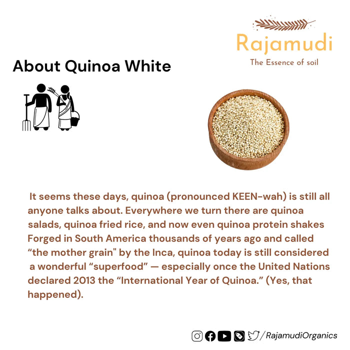 QuinoaWhite |Rajamudi Organics