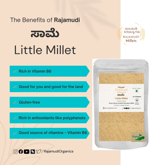 SAAME - Little Millet | Rajamudi Organics