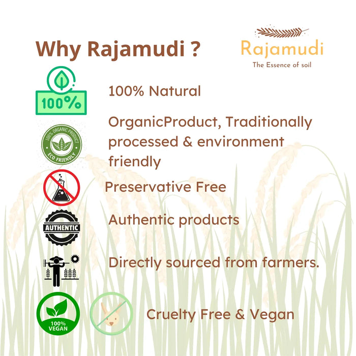 Organic Besan / Gram / Chana Dal  Flour By Rajamudi Organics