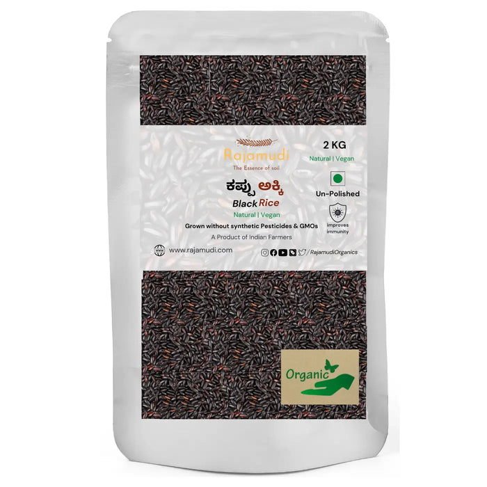 Organic authentic Black Rice / Karuppu kavuni by Rajamudi Organics