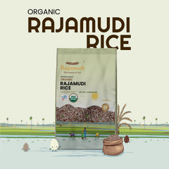 Authentic Rajamudi Rice (Semi-polished) - Low GI, Heritage Rice | Certified Organic