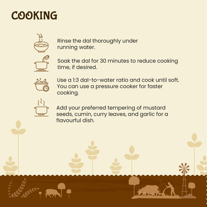 Organic Toor dal / Togari Bele Unpolished By Rajamudi Organics