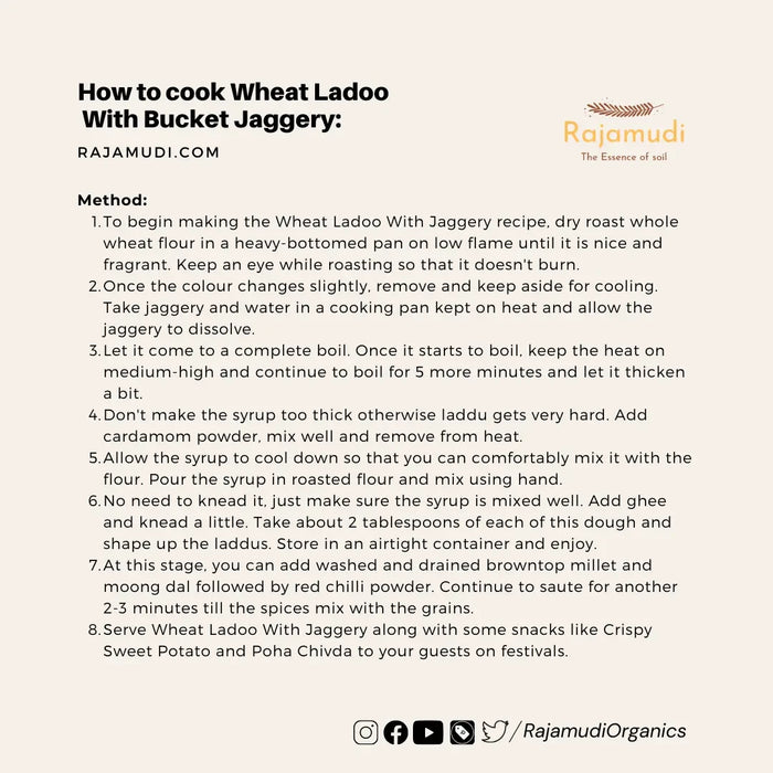 Rajamudi organic bucket Jaggery | Rajamudi Organics