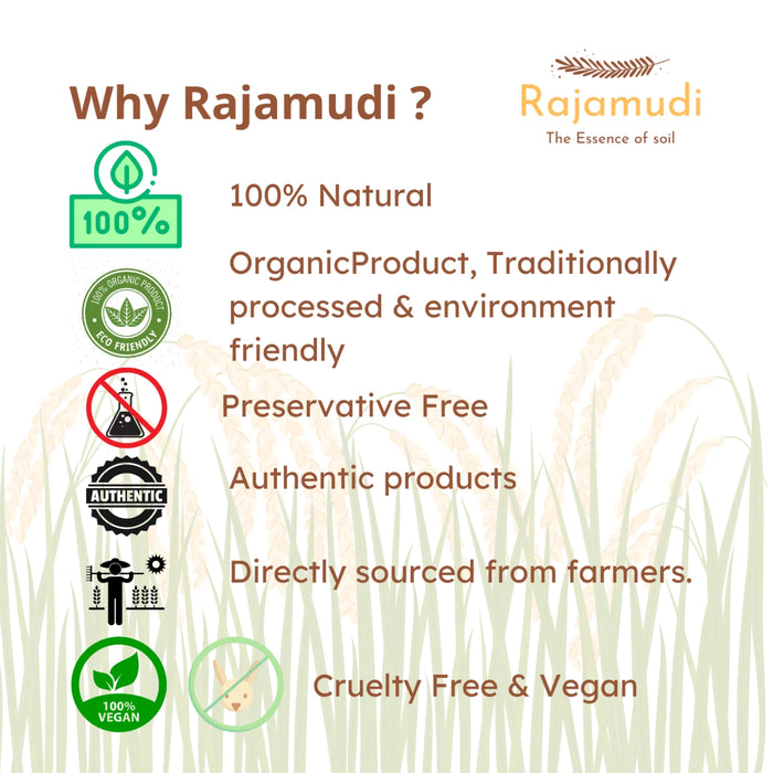 Organic Sharbati Wheat Flour by Rajamudi Organics